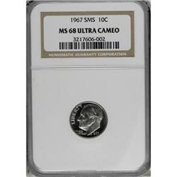 1967 10C SMS MS68 Ultra Cameo NGC