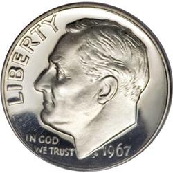 1967 10C SMS MS68 Deep Cameo PCGS