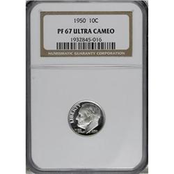 1950 10C PR67 Deep Cameo NGC