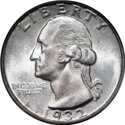 1932-D 25C MS64 PCGS