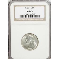 1932-S 25C MS63 NGC