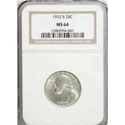 1932-S 25C MS64 NGC