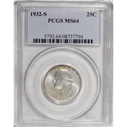 1932-S 25C MS64 PCGS