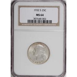 1932-S 25C MS64 NGC