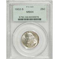1932-S 25C MS64 PCGS