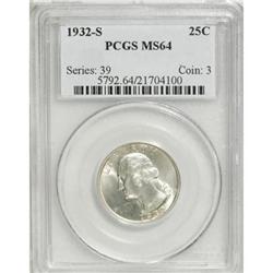 1932-S 25C MS64 PCGS