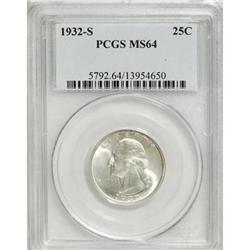 1932-S 25C MS64 PCGS