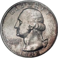 1942 25C MS66 NGC
