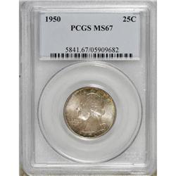 1950 25C MS67 PCGS