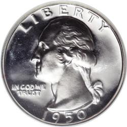 1950 25C PR68 Cameo NGC