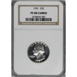 1951 25C PR68 Cameo NGC
