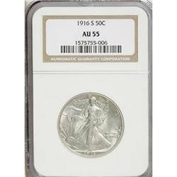 1916-S 50C AU55 NGC