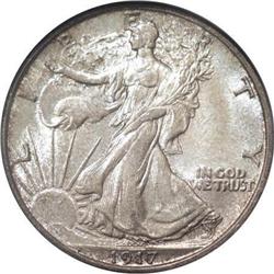 1917-D 50C Reverse MS64 PCGS