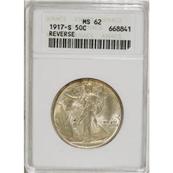 1917-S 50C Reverse MS62 ANACS