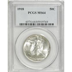 1918 50C MS64 PCGS