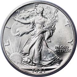 1921-D 50C AU58 PCGS