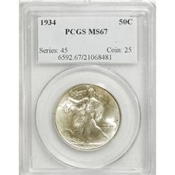 1934 50C MS67 PCGS