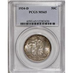 1934-D 50C MS65 PCGS
