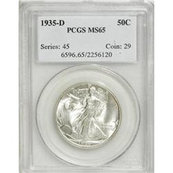 1935-D 50C MS65 PCGS