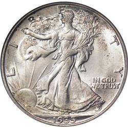 1935-S 50C MS66 PCGS