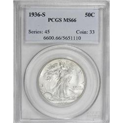 1936-S 50C MS66 PCGS