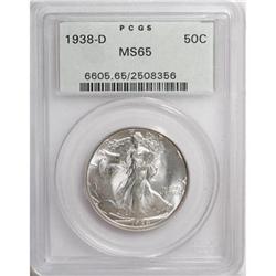 1938-D 50C MS65 PCGS