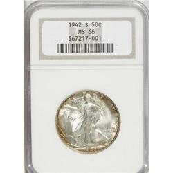 1942-S 50C MS66 NGC