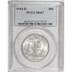 1943-D 50C MS67 PCGS