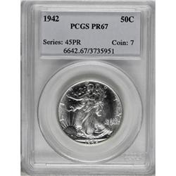 1942 50C PR67 PCGS