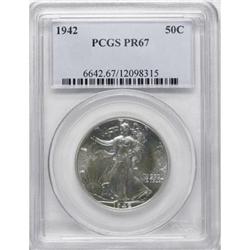 1942 50C PR67 PCGS