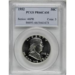 1952 50C PR66 Cameo PCGS
