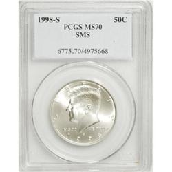 1998-S 50C SMS MS70 PCGS