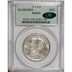 1921 50C Alabama MS65 PCGS. CAC