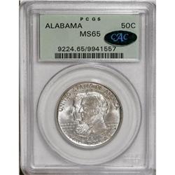 1921 50C Alabama MS65 PCGS. CAC