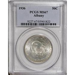 1936 50C Albany MS67 PCGS