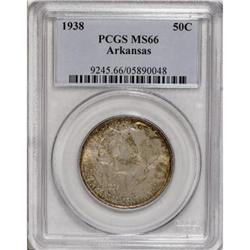 1938 50C Arkansas MS66 PCGS