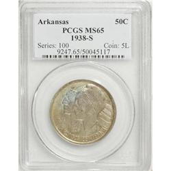 1938-S 50C Arkansas MS65 PCGS