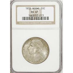 1935 50C Boone MS67 NGC