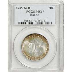 1935/34-D 50C Boone MS67 PCGS