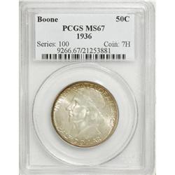 1936 50C Boone MS67 PCGS