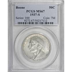 1937-S 50C Boone MS67 PCGS
