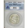 Image 1 : 1922 50C Grant with Star MS60 ANACS