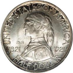 1921 50C Missouri 2x4 MS65 PCGS