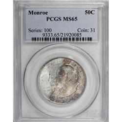 1923-S 50C Monroe MS65 PCGS