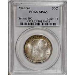 1923-S 50C Monroe MS65 PCGS