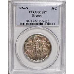 1926-S 50C Oregon MS67 PCGS