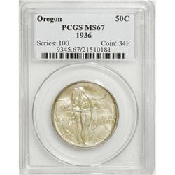 1936 50C Oregon MS67 PCGS