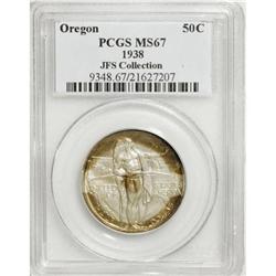 1938 50C Oregon MS67 PCGS