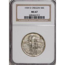 1939-D 50C Oregon MS67 NGC