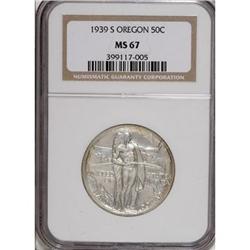 1939-S 50C Oregon MS67 NGC